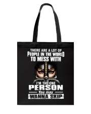 DONT MESS WITH ME - WARRIOR OF CHRIST Tote Bag thumbnail