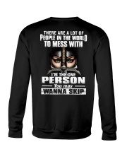 DONT MESS WITH ME - WARRIOR OF CHRIST Crewneck Sweatshirt thumbnail