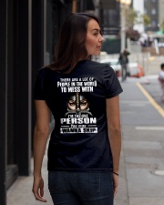 DONT MESS WITH ME - WARRIOR OF CHRIST Ladies T-Shirt lifestyle-women-crewneck-back-1