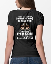 DONT MESS WITH ME - WARRIOR OF CHRIST Ladies T-Shirt lifestyle-women-crewneck-back-4