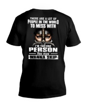 DONT MESS WITH ME - WARRIOR OF CHRIST V-Neck T-Shirt thumbnail