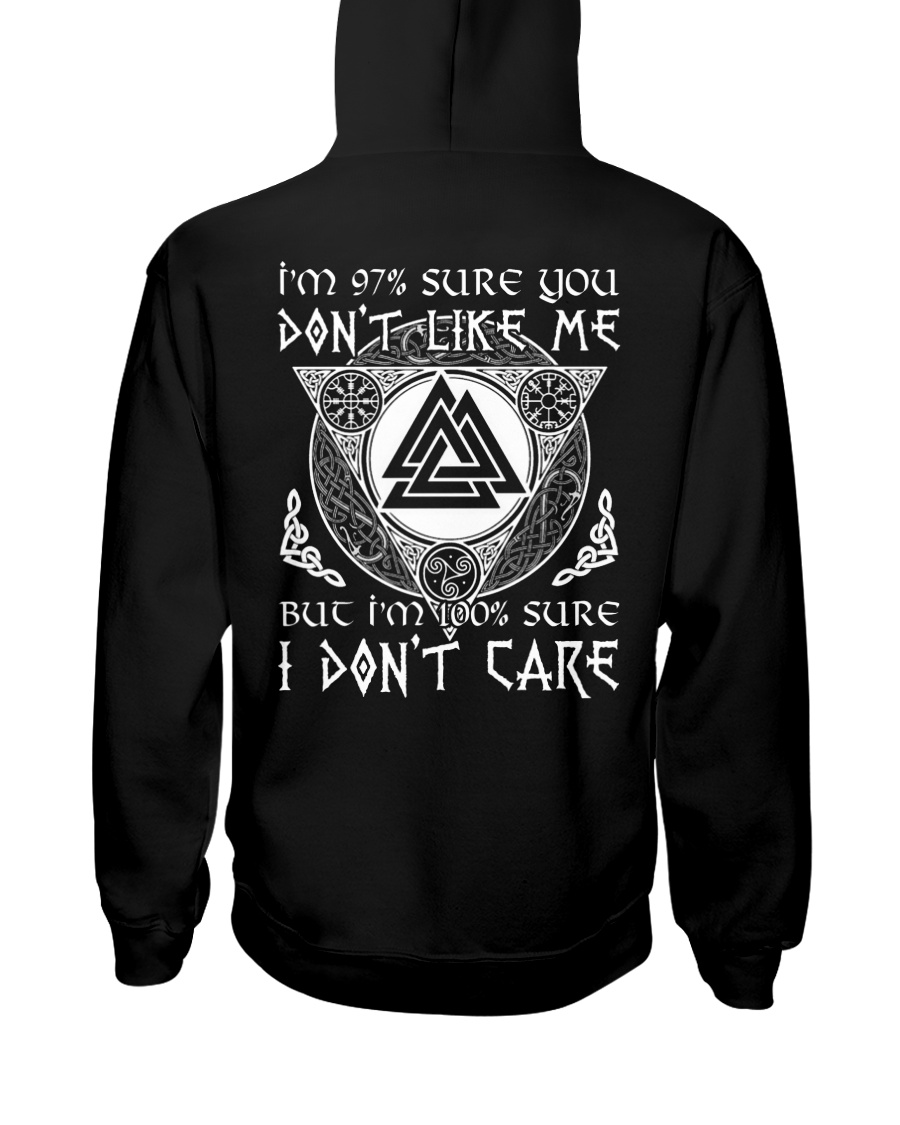 VIKINGS VALHALLA - I DONT CARE Hooded Sweatshirt