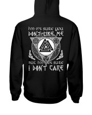 VIKINGS VALHALLA - I DONT CARE Hooded Sweatshirt back