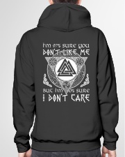 VIKINGS VALHALLA - I DONT CARE Hooded Sweatshirt garment-hooded-sweatshirt-back-04