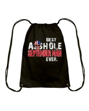 BEST ASSHOLE SEPTEMBER MAN EVER Drawstring Bag thumbnail