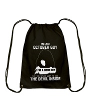 I'M AN OCTOBER GUY - I'M A GOOD GUY Drawstring Bag thumbnail