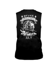 NEVER UNDERESTIMATE AN OLD MAN WAS BORN IN JULY Sleeveless Tee thumbnail