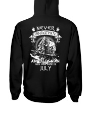 NEVER UNDERESTIMATE AN OLD MAN WAS BORN IN JULY Hooded Sweatshirt thumbnail