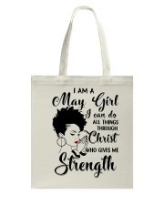 I AM A MAY GIRL Tote Bag thumbnail