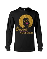 QUEENS ARE BORN IN NOVEMBER Long Sleeve Tee thumbnail