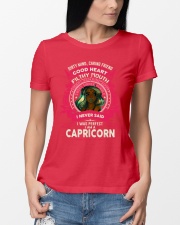 I NEVER SAID I WAS PERFECT - CAPRICORN Ladies T-Shirt lifestyle-women-crewneck-front-10