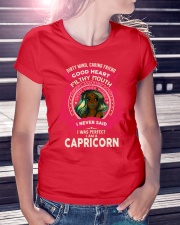 I NEVER SAID I WAS PERFECT - CAPRICORN Ladies T-Shirt lifestyle-women-crewneck-front-7