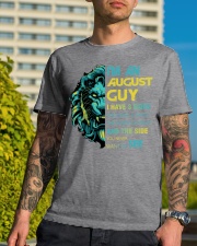 I'M AN AUGUST GUY - I HAVE 3 SIDES Classic T-Shirt lifestyle-mens-crewneck-front-8