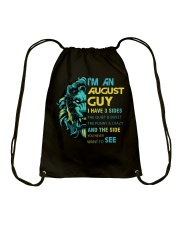 I'M AN AUGUST GUY - I HAVE 3 SIDES Drawstring Bag thumbnail