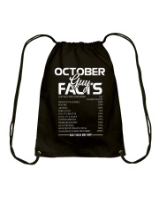 OCTOBER GUY FACTS Drawstring Bag thumbnail