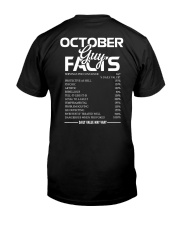 OCTOBER GUY FACTS Classic T-Shirt back