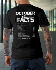 OCTOBER GUY FACTS Classic T-Shirt lifestyle-mens-crewneck-back-3