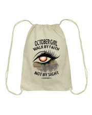 OCTOBER GIRL WALK BY FAITH NOT BY SIGN Drawstring Bag tile