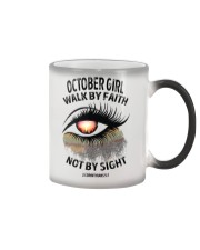 OCTOBER GIRL WALK BY FAITH NOT BY SIGN Color Changing Mug tile