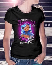 THE SEXINESS OF A MAY GIRL DISTRACTS YOU Ladies T-Shirt lifestyle-women-crewneck-front-7