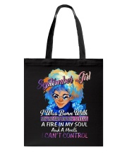 SEPTEMBER GIRL CANT CONTROL Tote Bag thumbnail