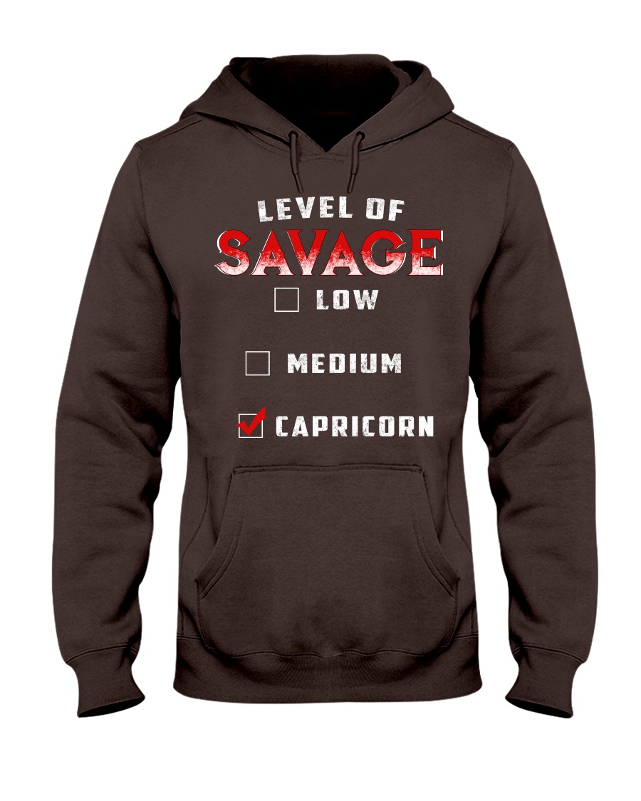 LEVEL OF SAVAGE - CAPRICORN Hooded Sweatshirt