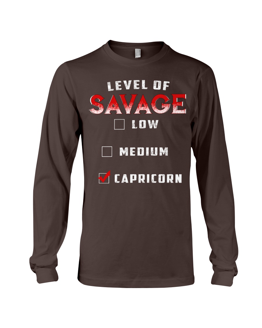 LEVEL OF SAVAGE - CAPRICORN Long Sleeve Tee