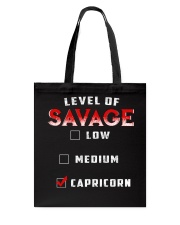 LEVEL OF SAVAGE - CAPRICORN Tote Bag thumbnail