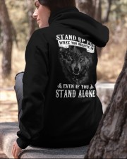 WOLVES - STAND UP FOR WHAT YOU BELIEVE IN Hooded Sweatshirt apparel-hooded-sweatshirt-lifestyle-06