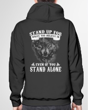 WOLVES - STAND UP FOR WHAT YOU BELIEVE IN Hooded Sweatshirt garment-hooded-sweatshirt-back-04