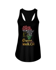 QUEENS ARE BORN IN MARCH Ladies Flowy Tank thumbnail