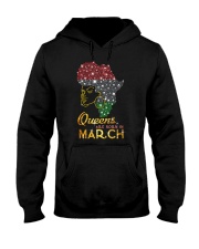 QUEENS ARE BORN IN MARCH Hooded Sweatshirt thumbnail
