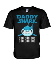 DADDY SHARK DOO DOO DOO V-Neck T-Shirt thumbnail