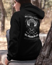 VIKINGS VALHALLA - WHOS STANDING BEHIND ME Hooded Sweatshirt apparel-hooded-sweatshirt-lifestyle-06