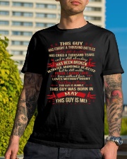 THIS GUY WAS BORN IN MAY Classic T-Shirt lifestyle-mens-crewneck-front-8