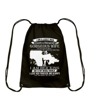 GORGEOUS MARCH WIFE Drawstring Bag thumbnail