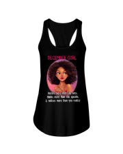 DECEMBER GIRL - KNOWS MORE THAN SHE SAYS Ladies Flowy Tank thumbnail
