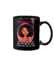 DECEMBER GIRL - KNOWS MORE THAN SHE SAYS Mug thumbnail