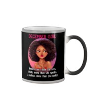DECEMBER GIRL - KNOWS MORE THAN SHE SAYS Color Changing Mug thumbnail