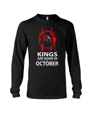 KINGS ARE BORN IN OCTOBER Long Sleeve Tee thumbnail