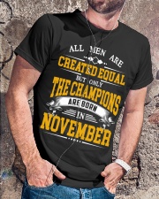 THE CHAMPIONS ARE BORN IN NOVEMBER Classic T-Shirt lifestyle-mens-crewneck-front-4