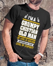 GRUMPY CHISTIAN OLD MAN - WARRIOR OF CHRIST Classic T-Shirt lifestyle-mens-crewneck-front-4