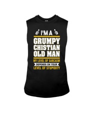 GRUMPY CHISTIAN OLD MAN - WARRIOR OF CHRIST Sleeveless Tee thumbnail