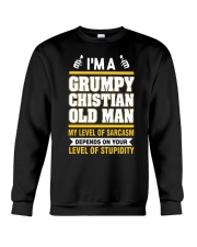 GRUMPY CHISTIAN OLD MAN - WARRIOR OF CHRIST Crewneck Sweatshirt thumbnail
