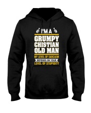 GRUMPY CHISTIAN OLD MAN - WARRIOR OF CHRIST Hooded Sweatshirt thumbnail
