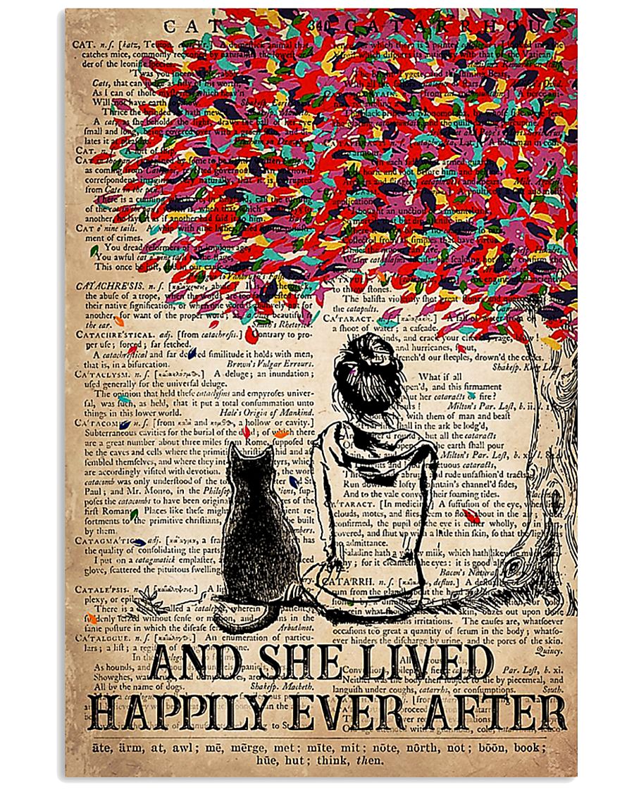 AND SHE LIVED HAPPILY EVER AFTER - CAT 16x24 Poster