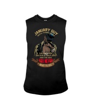 JANUARY GUY WITH THREE SIDES Sleeveless Tee thumbnail