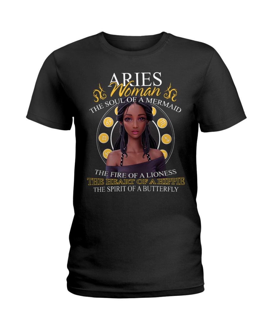 ARIES WOMAN - THE SOUL OF A MERMAID Ladies T-Shirt