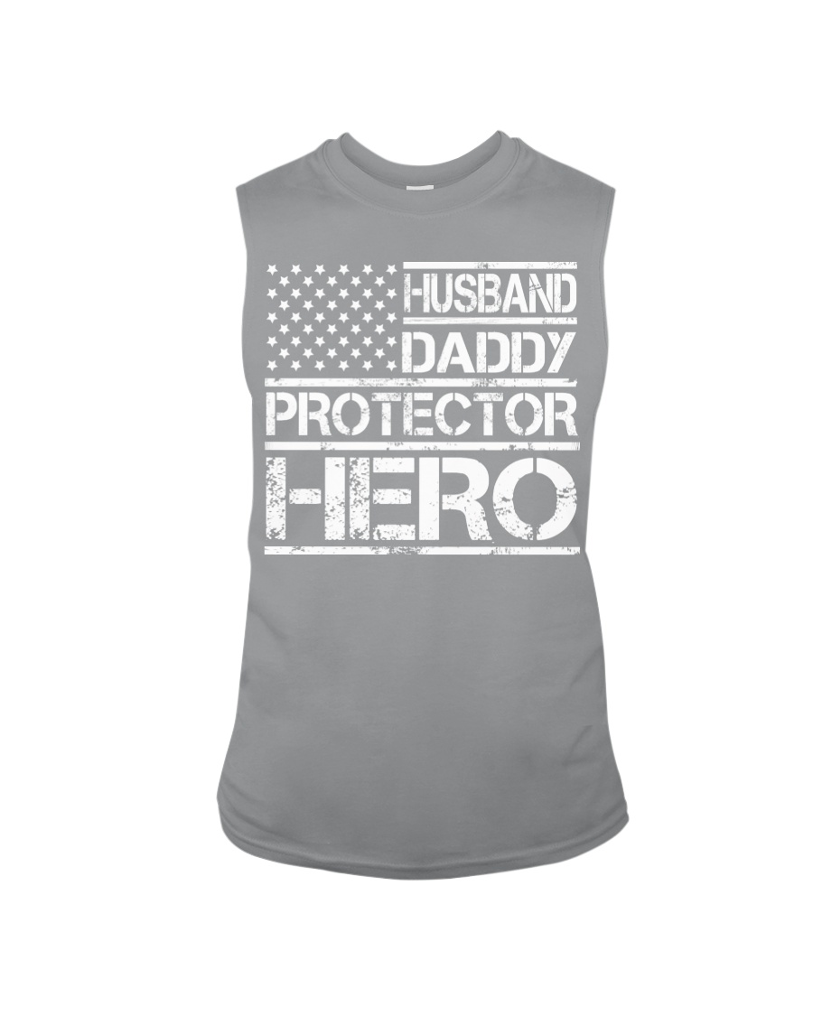 HUSBAND DADDY PROTECTOR HERO Sleeveless Tee