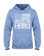 HUSBAND DADDY PROTECTOR HERO Hooded Sweatshirt front